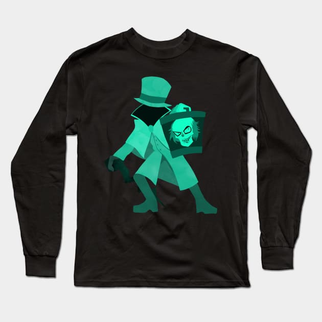 Hatbox Ghost Long Sleeve T-Shirt by AnderGear